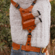 Galco Masterbilt Slabside Perfection Shoulder System Stow-N-Go IWB Holster, Leather, COLT 3 1/2in, Tan, SP212R