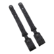 Galco Horizontal Shoulder System Tie Down Set 2.0 Full Grain Leather, Ambidextrous Hand, Black, MC2TDB