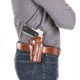 Galco Speed Master 2.0 Paddle Belt Leather Holster, S&amp;W M&amp;P Shield 9/40 &amp; 2.0 9/40, Right, Premium Steerhide, Tan, SM2-652