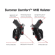 Galco Summer Comfort IWB Holster, Springfield Hellcat Pro/Springfield Hellcat Pro w/WO Red Dot, Right Hand, Black, SUM876RB