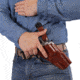 Galco DAO Strongside/Crossdraw Belt Holster, Smith &amp; Wesson Model 460 X-Frame Revolver 5in, Right, Plain, Tan, DAO190