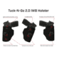 Galco Tuck-N-Go 2.0 Strongside/Crossdraw Iwb Holster , Sig Sauer P365 X-Macro, Right Hand, Black, TUC894B