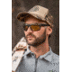 Gatorz Marauder Glasses, Smoke Polarized Lens w/Sunburst Mirror, Black Cerakote, One Size, GZ-12-413