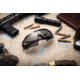 Gatorz Milspec Ballistic Z87.1 Sunglasses, Black Cerakote Frame, Smoke - Clear Array Lens, Blackout Logo, One Size, GZ-10-493