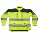 Gerber Outerwear Eclipse SX - Ansi 107 with Soft Shell Liner Jacket, Navy - Lime, LL 70RX1/L XXLL