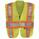 Gerber Outerwear Vision Quest Vest Ansi 107 Class II- Ansi 207, Lime - Orange, S-M 50V8/L S/M