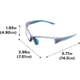Girls With Guns Assure Protective Safety Glasses &amp; Earmuffs Combo Set, Gray/Teal/Black, One Size, 2388