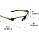 Girls With Guns Devotee Protective Shooting Safety Glasses, Gold/Brown Frame, Clear Lenses, One Size, 2371