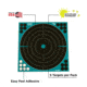 Girls With Guns Gwg Splash Self-Adhesive Paper Bullseye Target, Teal/Black, 12X12, 15279