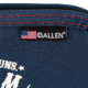 Girls With Guns Handgun Cases, 10 in Long, Full-Size, Lockable Keyring, Ultra-Soft Lining, Foam Padding, Navy w/GWG Freedom Graphic, 9071