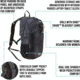 Girls With Guns Midnight Deluxe Backpack w/ Lockable Concealed Carry, Black/Shade Blackout Camo, 10 in x 19 in x 7.5 in, 70637