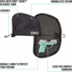 Girls With Guns Midnight Lockable Handgun Case, 8in Handguns, Black/Shade Blackout Camo, 8.25 in x 6.5 in, 907-8