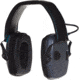 Girls With Guns Shield Low-Profile Electronic Earmuffs, 24 dB NRR, ANSI S3.19 &amp; CE EN352-1 Hearing Protection Rated, Gray/Teal/Black, One Size, 2348
