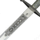 Gladius Charles V Sword, 40.5in Overall, 32.25in Satin Stainless Blade, Metal Alloy Handle, 272