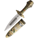 Gladius Tutankamon Dagger, 12in Overall, 6.5in Satin Unsharpened Stainless Dagger Blade, Gold Metal Alloy Handle, 504
