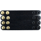 Gould &amp; Goodrich Leather Belt Keepers, Double Brass Snap, 4-Pack, Black, B76-4BR