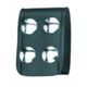 Gould &amp; Goodrich Quad Snap Belt Keeper 4-Pack, Brass, Black, B129-4BR