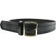 Gould &amp; Goodrich Pants Garrison Belt, 28, Brass Buckle, Black Weave, B52-28WBR