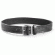 Gould &amp; Goodrich Pants Garrison Belt, 46, Nickel Buckle, Black Weave, B52-46W