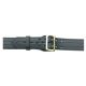 Gould &amp; Goodrich Leather Lined Duty Belt, 4 Row Stitched, 50, Brass Buckle, Black, B59-50FL4RBR