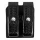 Gould &amp; Goodrich Double Magazine Case w/Snap Closure, Brass Snap - 1911 Single Stack, Black, B627-2BR