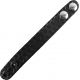 Gould &amp; Goodrich Leather Belt Keeper, Double Standard Snap, Single, Black Weave, B76W