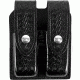 Gould &amp; Goodrich Double Magazine Case w/Snap Closure, Basket Standard Snap - Beretta 92/96, Black Weave, B627-3W
