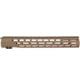 Grey Ghost Precision AR-10 M-LOK Handguard, 15 in, FDE Cerakote, GGP-308-15-HG-FDE