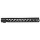 Grey Ghost Precision M-LOK Handguard, AR-10, 18 inch, Aluminum, 1.2 lb, Type III Class 2 Hard Coat Anodized Finish, True Black, GGP-308-18-HG