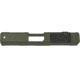 Grey Ghost Precision Glock 43 Version 2 Stripped Pistol Slide, Olive Drab Cerakote, GGP-SPG43-V2-OD