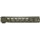 Grey Ghost Precision M-LOK Handguard, AR-15, 12.625 inch, Aluminum, 0.7 lb, Olive Drab Cerakote, GGP-556-12-HG-OD