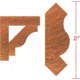 Grizzly Industrial 2-1/2in. Crown Moulding - 1in. Bore C2210