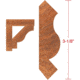 Grizzly Industrial 3-1/2in. Crown Moulding - 1in. Bore C2208