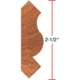 Grizzly Industrial 3in. Crown Moulding - 1in. Bore C2209