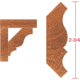 Grizzly Industrial 3in. Crown Moulding C2205