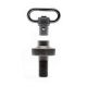 GrovTec US Push Button Mag Cap w/Push Button Swivel, Mossberg 500 Set 12 gauge, Black, GTSW308