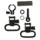 GrovTec US .430-.445in 2 Piece Barrel Band Swivel Set, Black, GTSW42