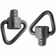 GrovTec US Angled Loop Recessed Plunger Heavy Duty Push Button Swivel Set, Black, GTSW263