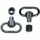 GrovTec US Heavy Duty Push Button Swivel w/Stainless Steel Base, Black, GTSW295