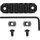 GrovTec US M-Lok Picatinny Rail, 3in, 7 Slot, Black, GTSW237
