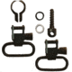 GrovTec US Two-Piece Barrel Band Swivel Set, .700 - .750 Diameter, 1in Loop, Black, GTSW303