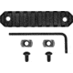 GrovTec US M-LOK Picatinny Rail, 3.8in, 9 Slots, Black, GTSW238