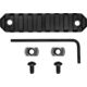 GrovTec US M-Lok Picatinny Rail, 3,8in, 9 Slot, Black, GTSW238