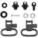 GrovTec US Shotgun Locking Swivel Set, Ithaca's Mag 10, Black, GTSW11