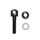 GrovTec US 0.875in Machine Screw w/Nut and Spacer, Black, GTHM49