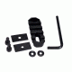 GrovTec US Stock AR Picatinny Rail, 2.2in, 5 Slot, Black, GTSW189