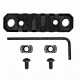 GrovTec US M-Lok Picatinny Rail, 3.1in, 5 Slot, Black, GTSW241