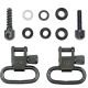 GrovTec US Slotted Sling Swivel Assembly, Black, GTSW12