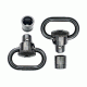 GrovTec US Twist Lock Push Button Swivel Set w/Bases, Black, GTSW92