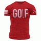 Grunt Style Men's The Golf  Tee Shirt, Red, Large GS1555-L